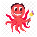 Octopus Painter  Icon