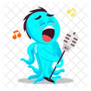 Octopus Singing  Icon