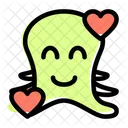 Octopus Smiling With Hearts Icon