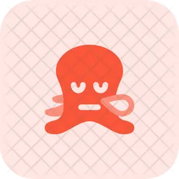 Octopus Snoring Emoji Icon