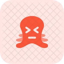 Octopus Squinting Emoji Icon