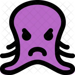 Octopus Upset Emoji Icon