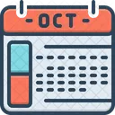 Octubre  Icono