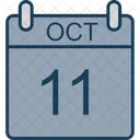 Calendario Halloween Fecha Icono