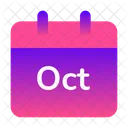 Calendario Halloween Fecha Icono