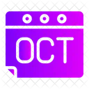 Octubre  Icono