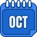 Octubre Octubre Mes De Octubre Icono