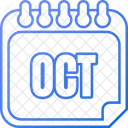 Octubre Octubre Mes De Octubre Icono