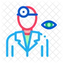 Oculist Doctor Silhouette Icon