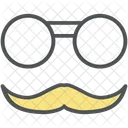 Oculos E Bigode Ícone