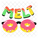 Óculos de rosquinha  Ícone