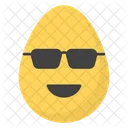 Ovo De Oculos De Sol Emoji Emoticon Ícone