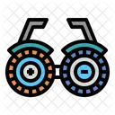 Testando Oculos Oftalmologista Optico Ícone