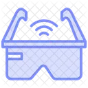 Wifi Oculos Duotone Line Icon Ícone