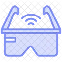 Wifi Oculos Duotone Line Icon Ícone