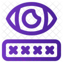 Oculto Contrasena Ojo Icono