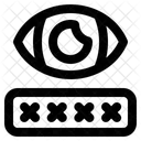 Oculto Contrasena Ojo Icono