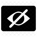 Ojo Visible Diseno Curva Icono