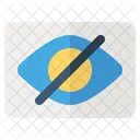 Ojo Visible Diseno Curva Icono