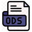 Ods File Type File Format Icône