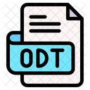 Odt File Type File Format Icon