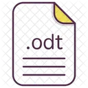 Odt File Document Icon