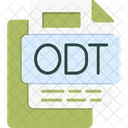 Odt File Odt Filefile Formatfilefilesfileforamtsformats Icon