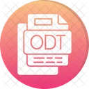 Odt File Odt Filefile Formatfilefilesfileforamtsformats Icon