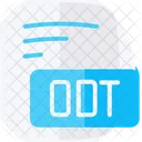 Odt Opendocument Text Flat Style Icon Icon