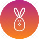 Oeuf Lapin Lapin Icône