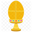 Oeuf Dor Oeuf Bijou Tresor Dor Icône