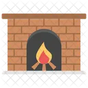 Ofenkamin Raumofen Hausheizung Symbol