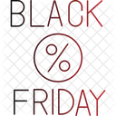 Oferta De Venda Da Black Friday Oferta Da Black Friday Desconto Especial Icon