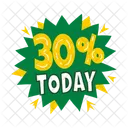 Oferta De Hoy Descuento Venta Icono