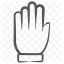 Offene Hand Funf Finger Handflache Symbol