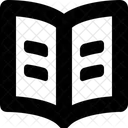 Offnen Buch Hinweis Symbol