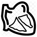 Offenes Foramen Ovale Herzorgan Kardiogramm Symbol