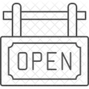 Offnen Schild Shop Symbol