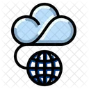 Offentliche Cloud Netzwerk Internet Symbol