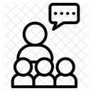 Offentliches Reden Symbol