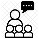 Offentliches Reden Symbol