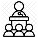 Offentliches Reden Symbol