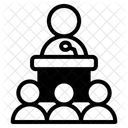 Offentliches Reden Symbol