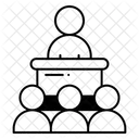 Offentliches Reden Symbol