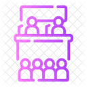 Offentliches Reden Rede Kommunikation Symbol