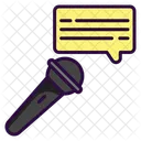 Offentliches Reden Ankundigung CEO Symbol