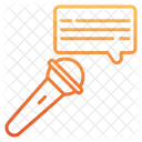 Offentliches Reden Ankundigung CEO Symbol