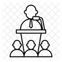 Öffentliches Reden  Symbol