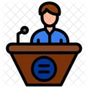 Offentliches Reden Symbol