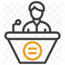 Offentliches Reden Symbol